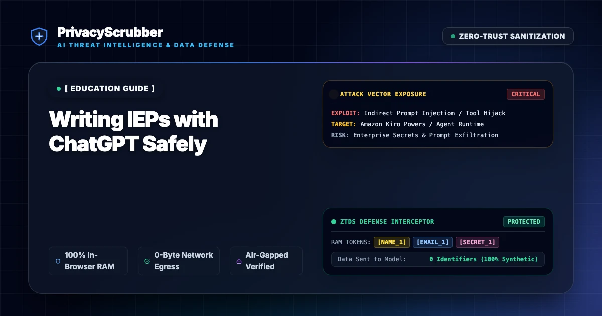 Writing IEPs with ChatGPT Safely