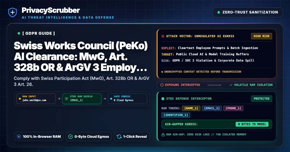 Swiss Works Council (PeKo) AI Clearance