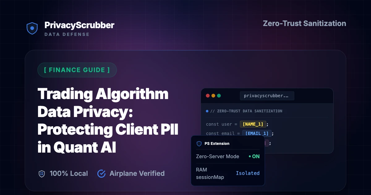 Trading Algorithm Data Privacy