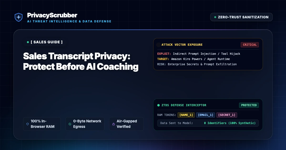 Sales Transcript Privacy
