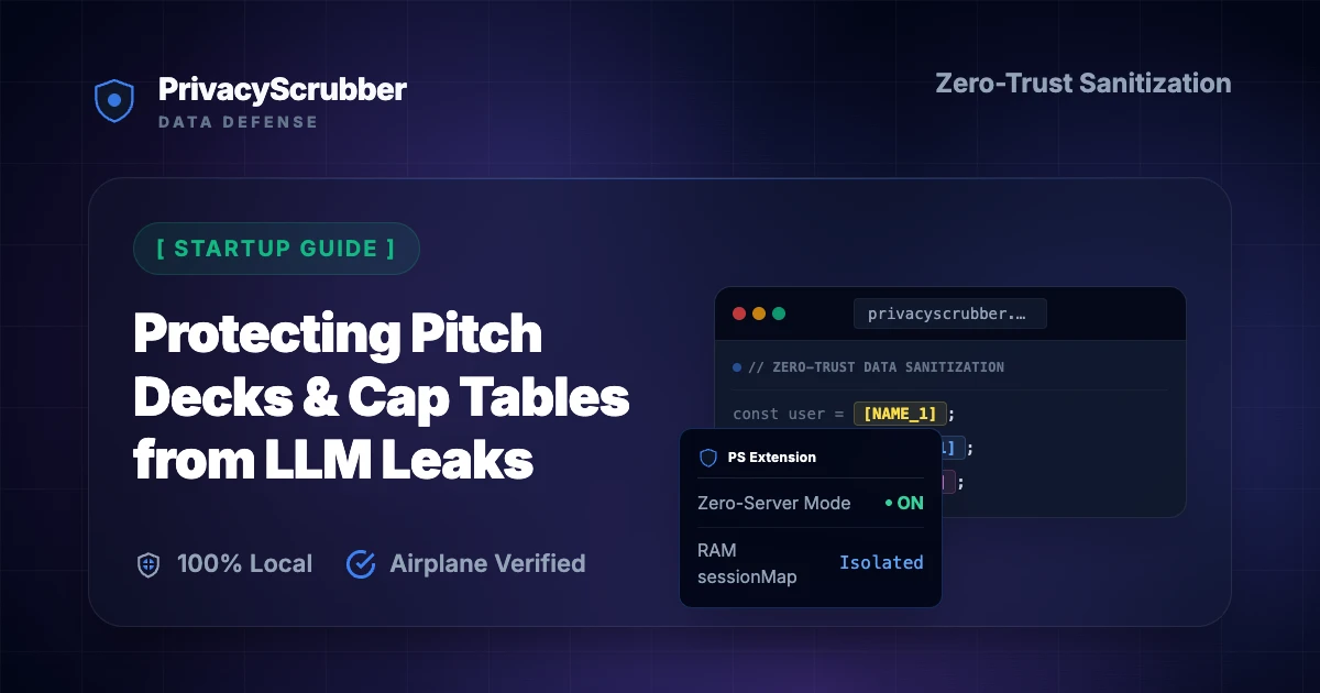 Protecting Pitch Decks & Cap Tables from LLM Leaks