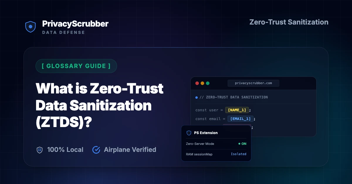What is Zero-Trust Data Sanitization (ZTDS)?