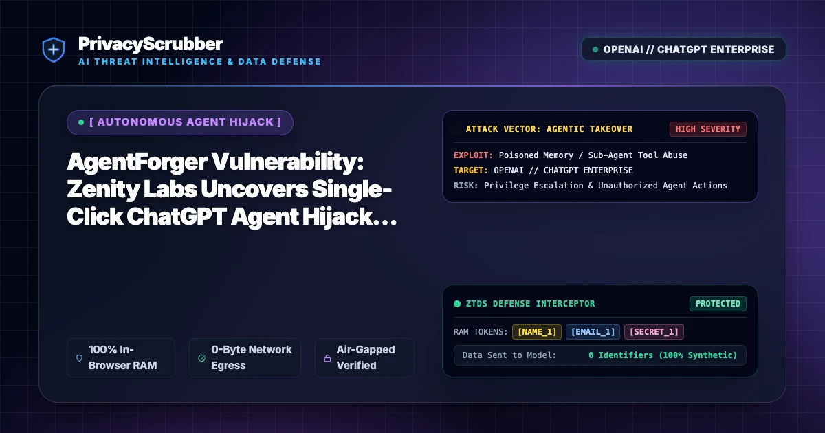 AgentForger Vulnerability: Zenity Labs Uncovers Single-Click ChatGPT Agent Hijack Vector