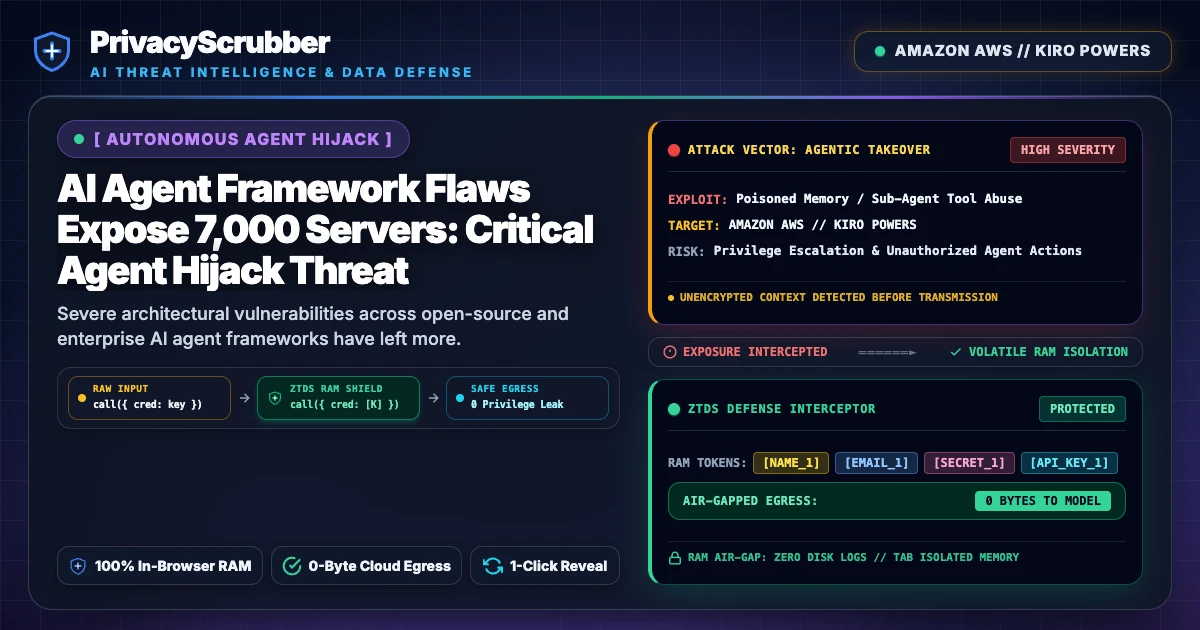 AI Agent Framework Flaws Expose 7,000 Servers: Critical Agent Hijack Threat