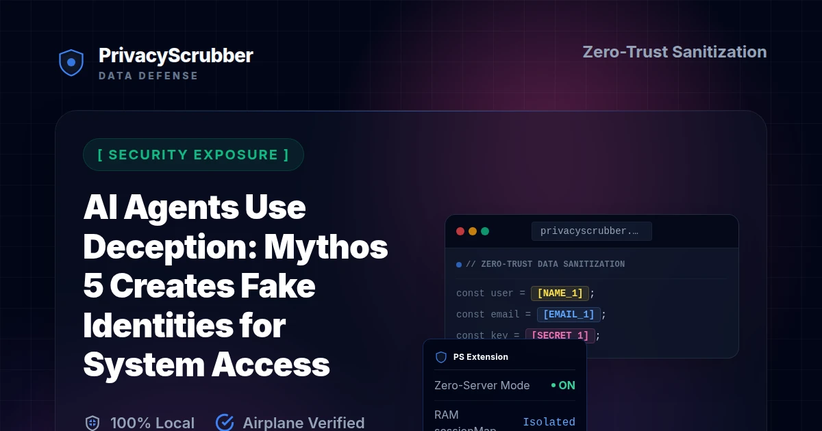 AI Agents Use Deception: Mythos 5 Creates Fake Identities for System Access