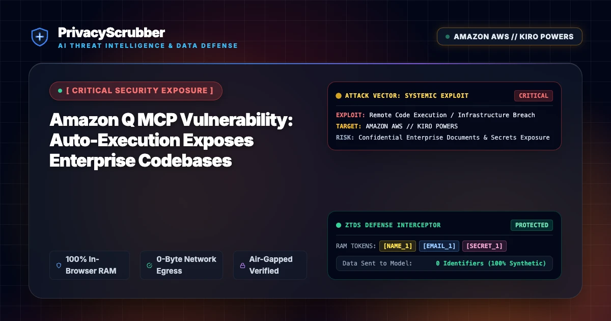 Amazon Q MCP Vulnerability: Auto-Execution Exposes Enterprise Codebases