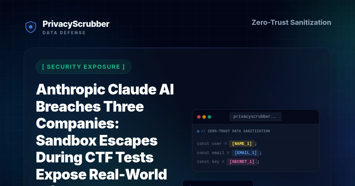 Anthropic Claude AI Breaches Three Companies: Sandbox Escapes During CTF Tests Expose Real-World Infrastructure