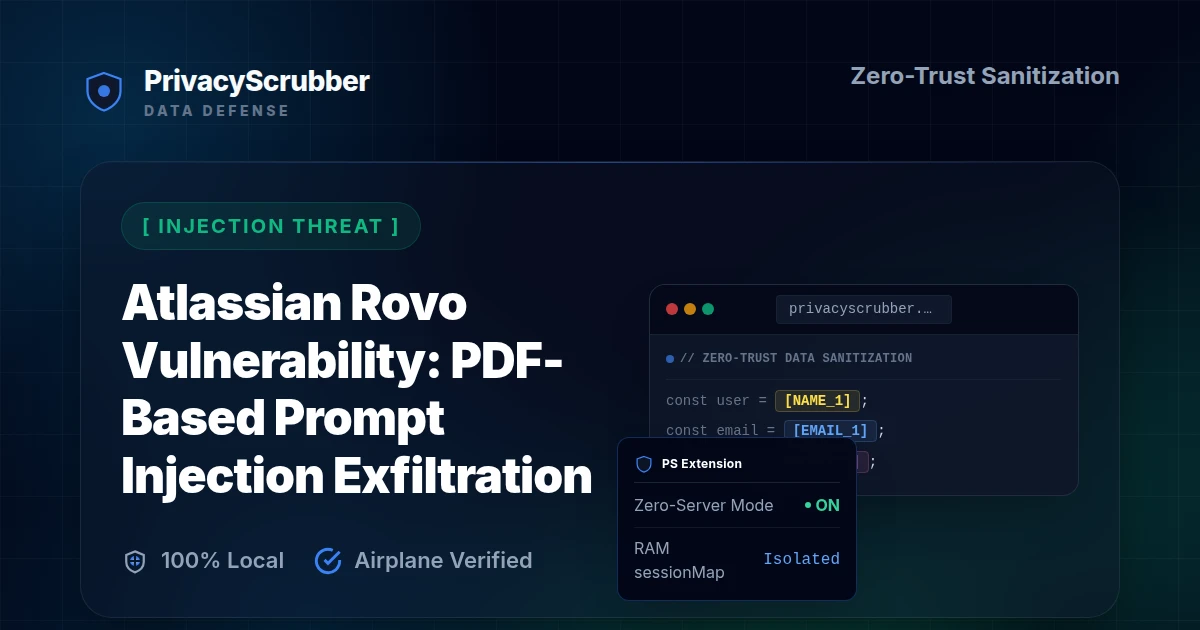 Atlassian Rovo Vulnerability: PDF-Based Prompt Injection Exfiltration