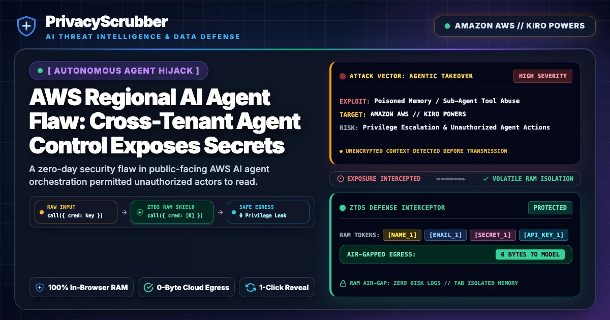 AWS Regional AI Agent Flaw: Cross-Tenant Agent Control Exposes Secrets