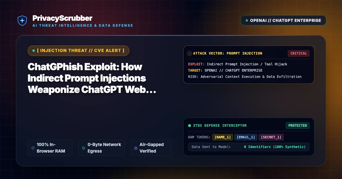 ChatGPhish Exploit: How Indirect Prompt Injections Weaponize ChatGPT Web Summaries