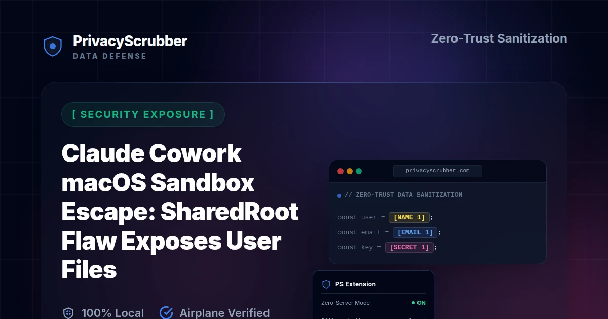 Claude Cowork macOS Sandbox Escape: SharedRoot Flaw Exposes User Files
