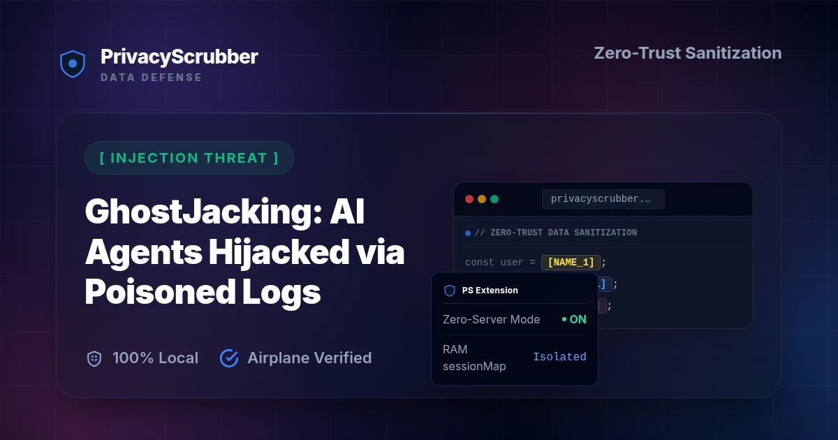 GhostJacking: AI Agents Hijacked via Poisoned Logs