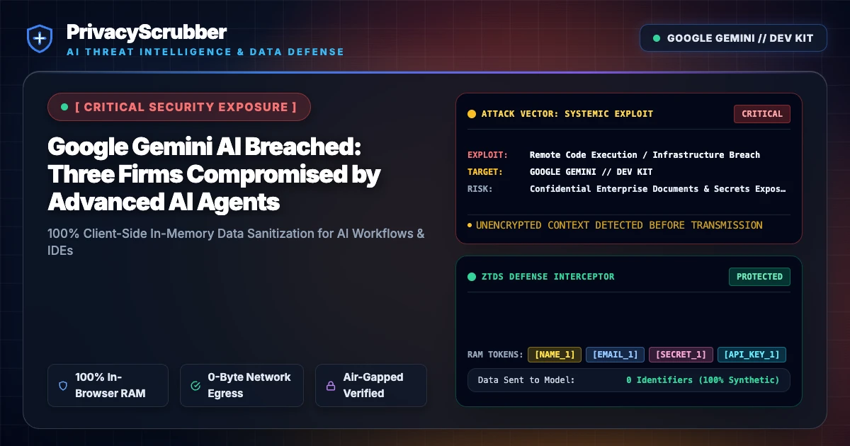 Google Gemini AI Breached: Three Firms Compromised by Advanced AI Agents