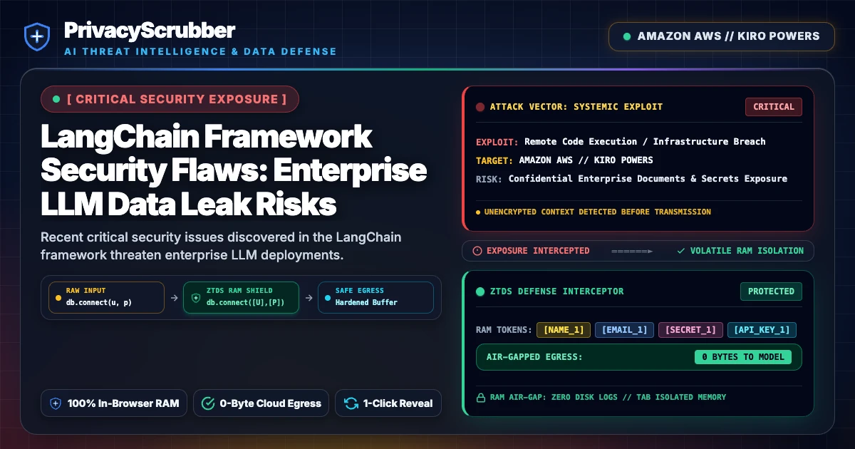 LangChain Framework Security Flaws: Enterprise LLM Data Leak Risks