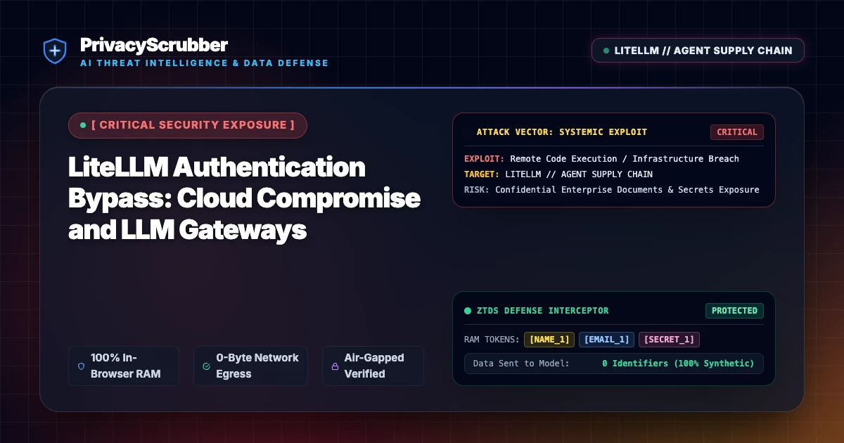LiteLLM Authentication Bypass: Cloud Compromise and LLM Gateways