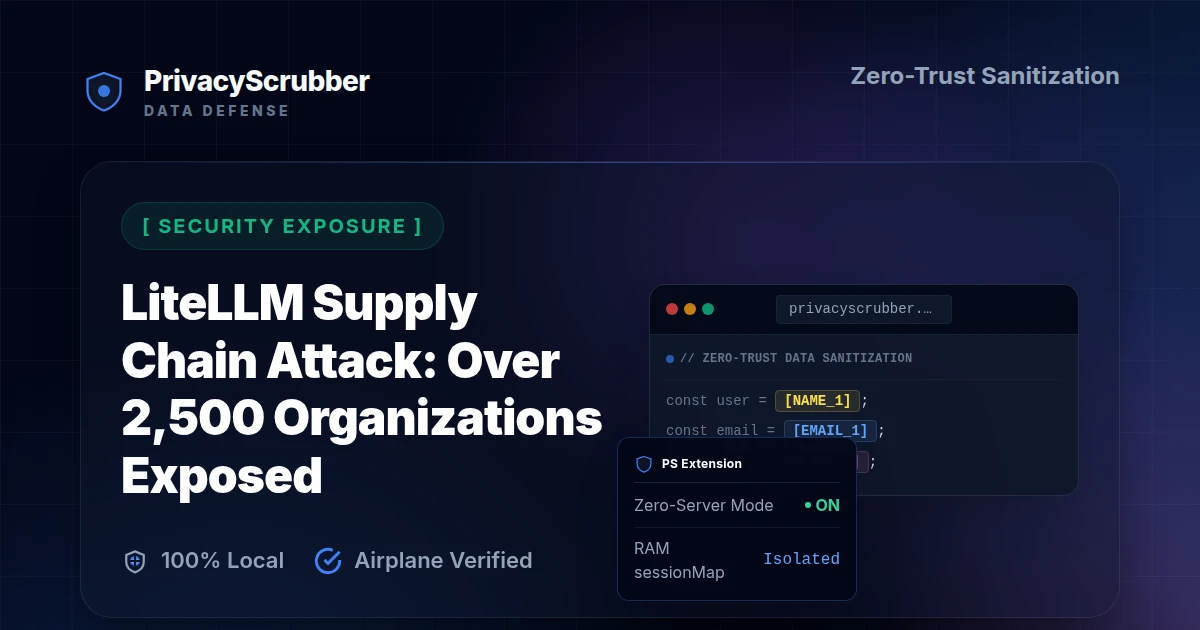 LiteLLM Supply Chain Attack: Over 2,500 Organizations Exposed
