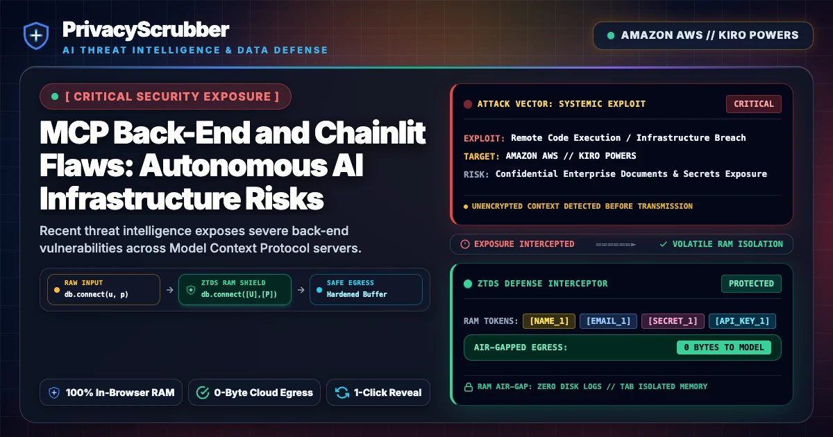 MCP Back-End and Chainlit Flaws: Autonomous AI Infrastructure Risks