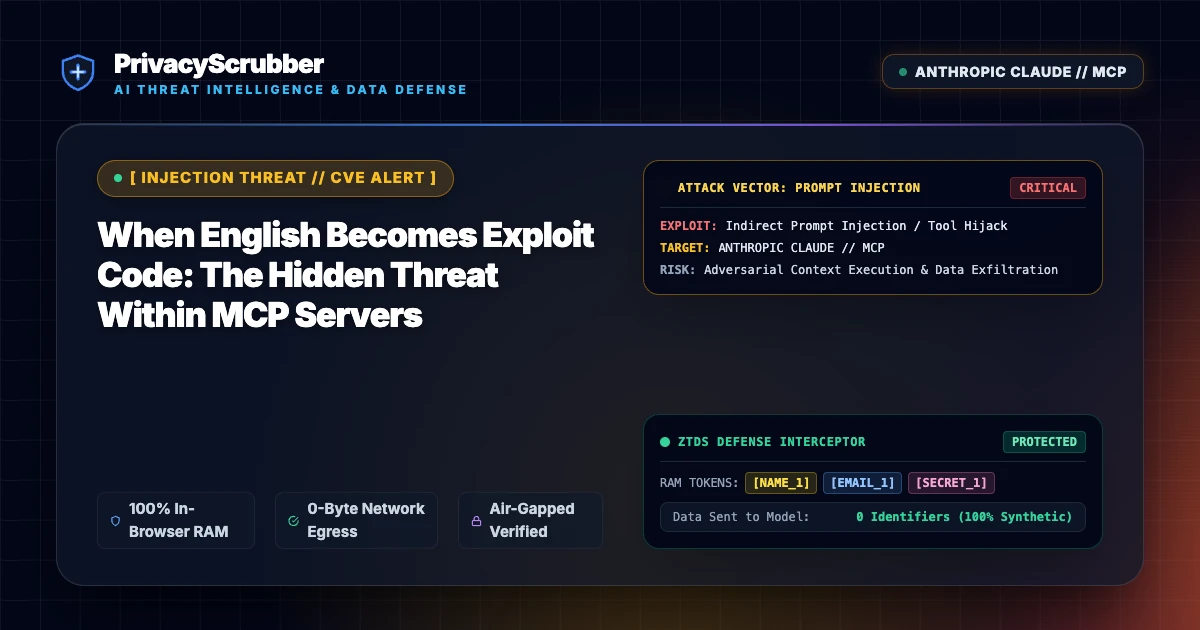 When English Becomes Exploit Code: The Hidden Threat Within MCP Servers