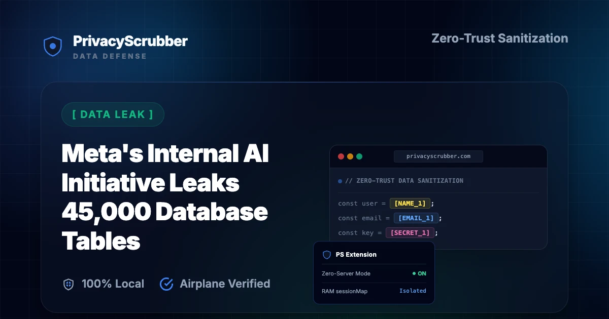 Meta's Internal AI Initiative Leaks 45,000 Database Tables