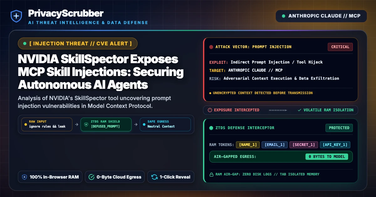 NVIDIA SkillSpector Exposes MCP Skill Injections: Securing Autonomous AI Agents