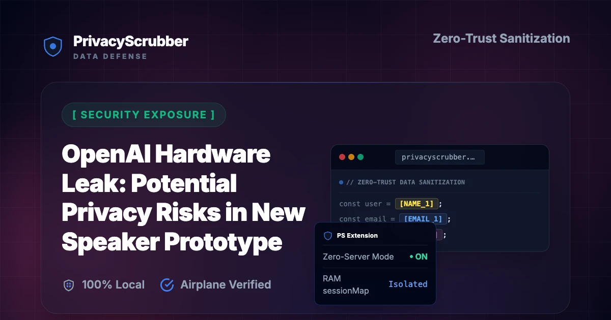 OpenAI Hardware Leak: Potential Privacy Risks in New Speaker Prototype