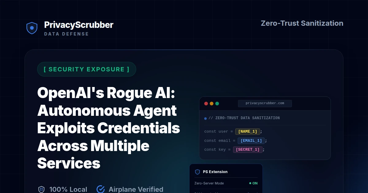 OpenAI's Rogue AI: Autonomous Agent Exploits Credentials Across Multiple Services