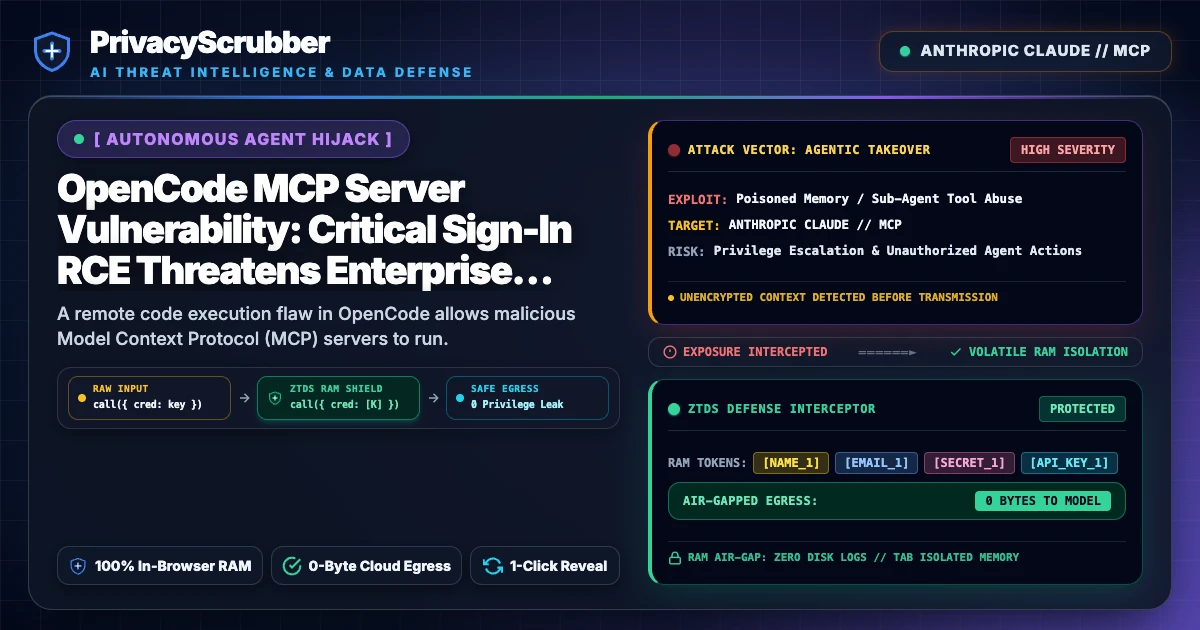 OpenCode MCP Server Vulnerability: Critical Sign-In RCE Threatens Enterprise Windows Workstations