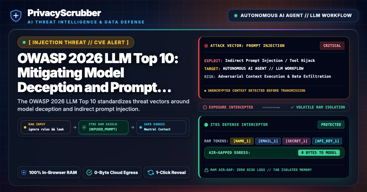 OWASP 2026 LLM Top 10: Mitigating Model Deception and Prompt Injection