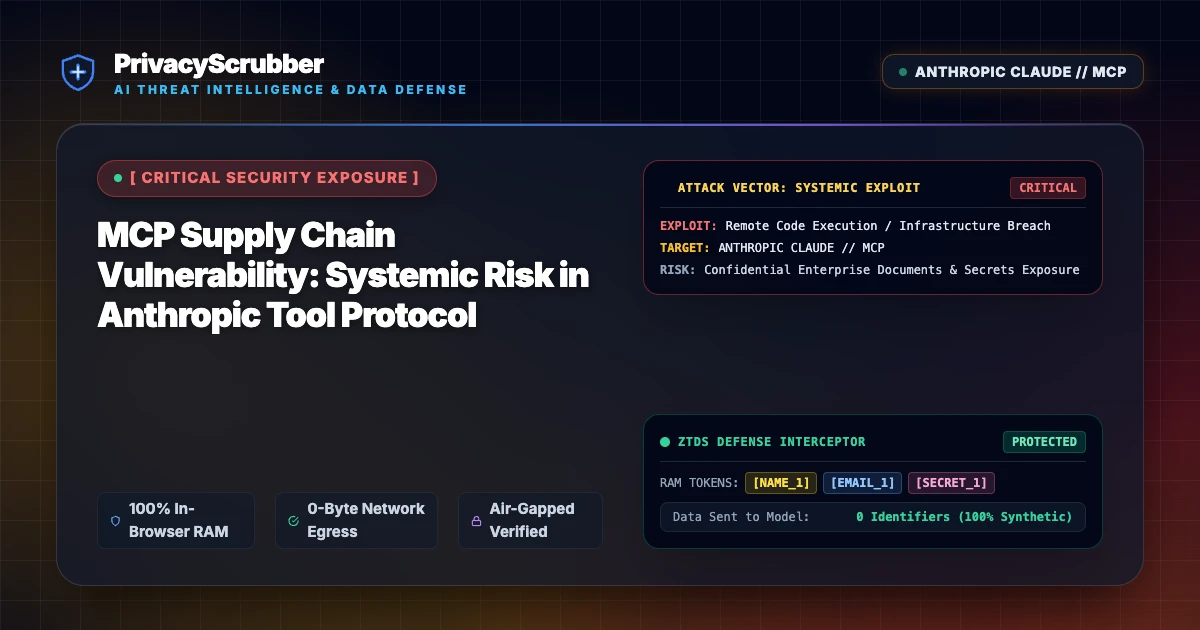 MCP Supply Chain Vulnerability: Systemic Risk in Anthropic Tool Protocol
