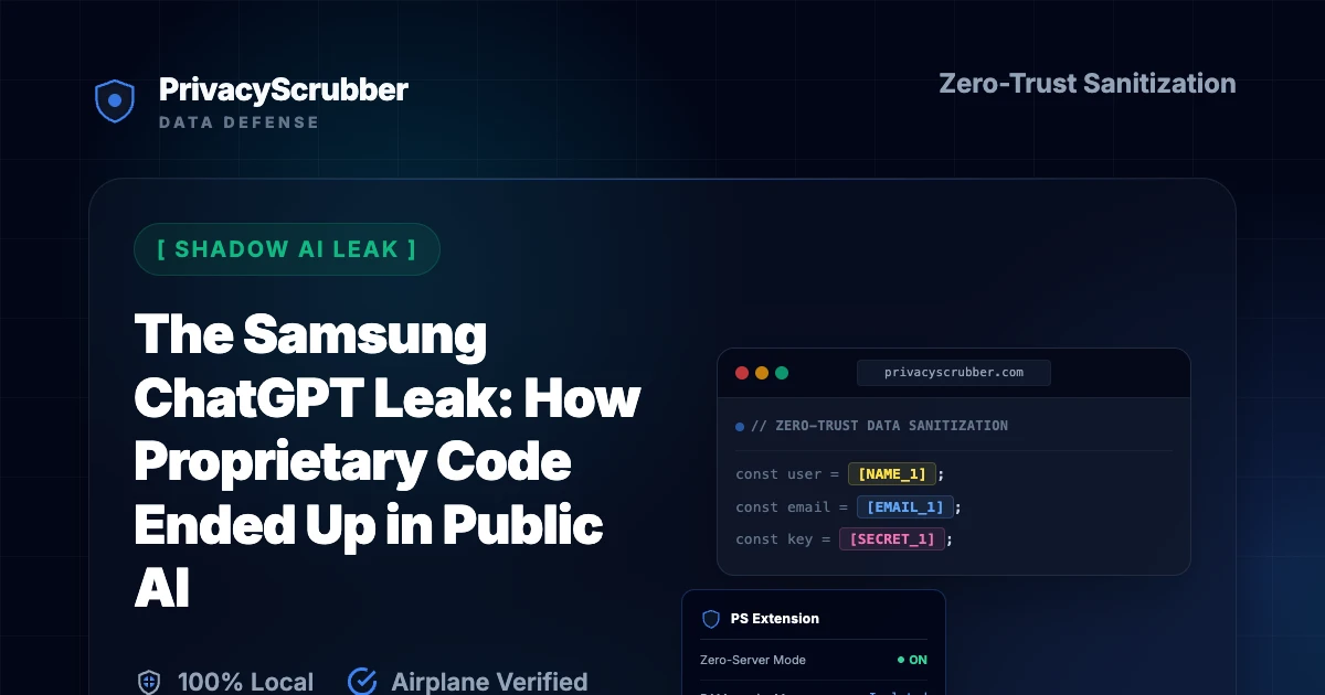 The Samsung ChatGPT Leak: How Proprietary Code Ended Up in Public AI