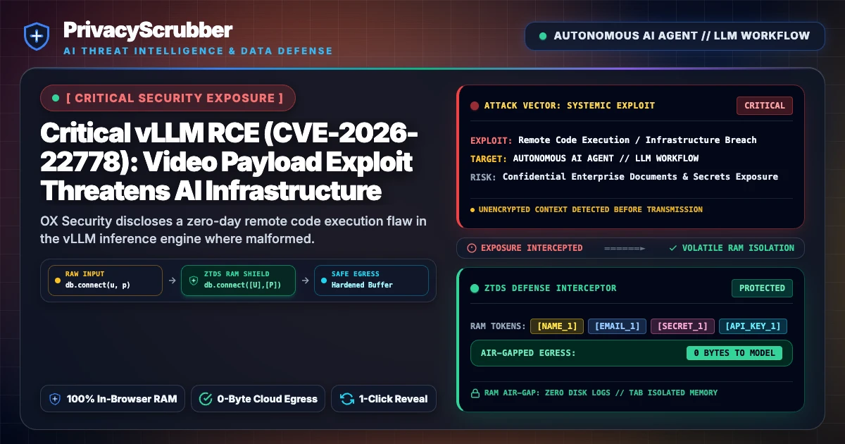 Critical vLLM RCE (CVE-2026-22778): Video Payload Exploit Threatens AI Infrastructure